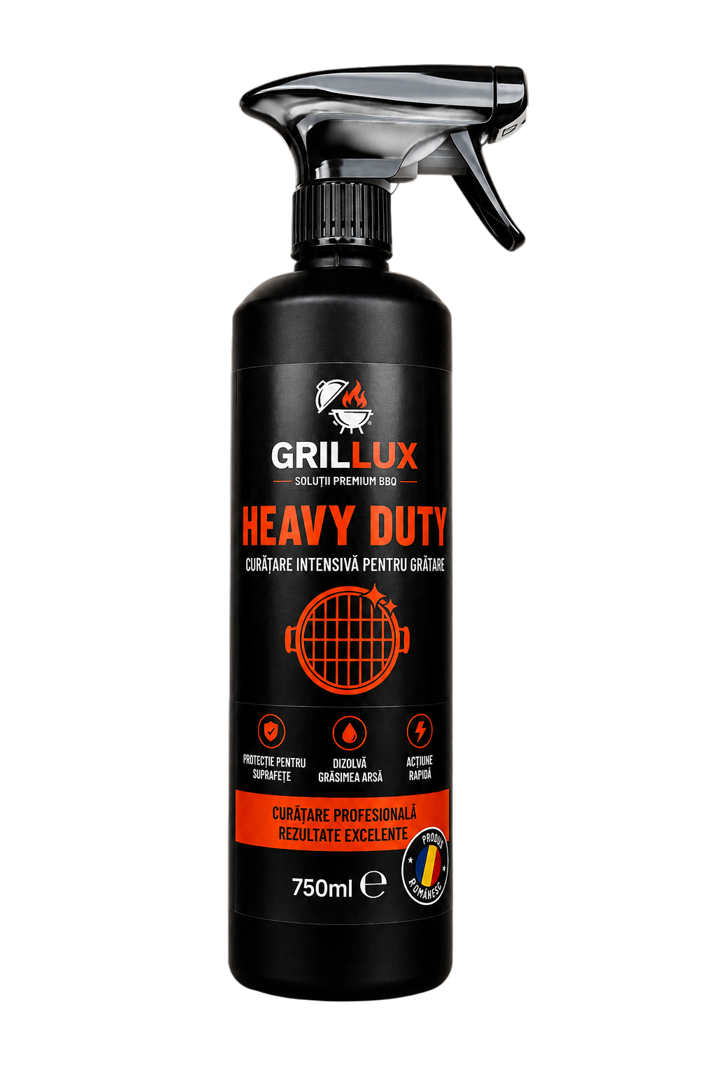 GRILLUX Heavy Duty — Degresant Grătar 750ml