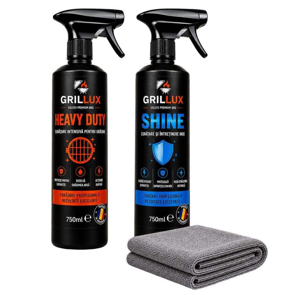 GRILLUX Pachet Inox — Heavy Duty + Shine