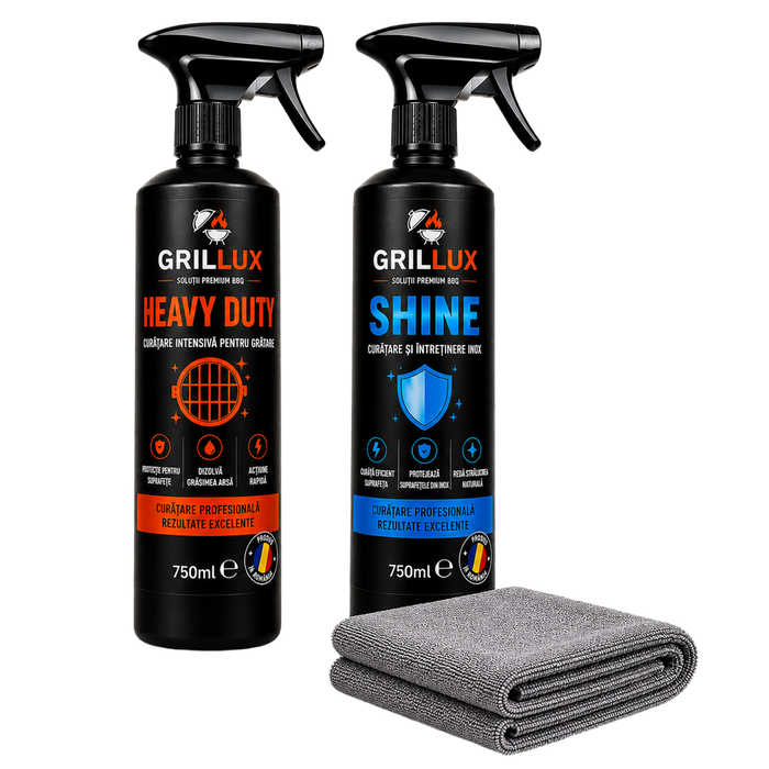 GRILLUX Pachet Inox — Heavy Duty + Shine