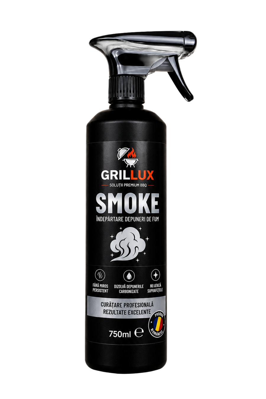 GRILLUX Smoke – soluție îndepărtare depuneri de fum și funingine 750ml
