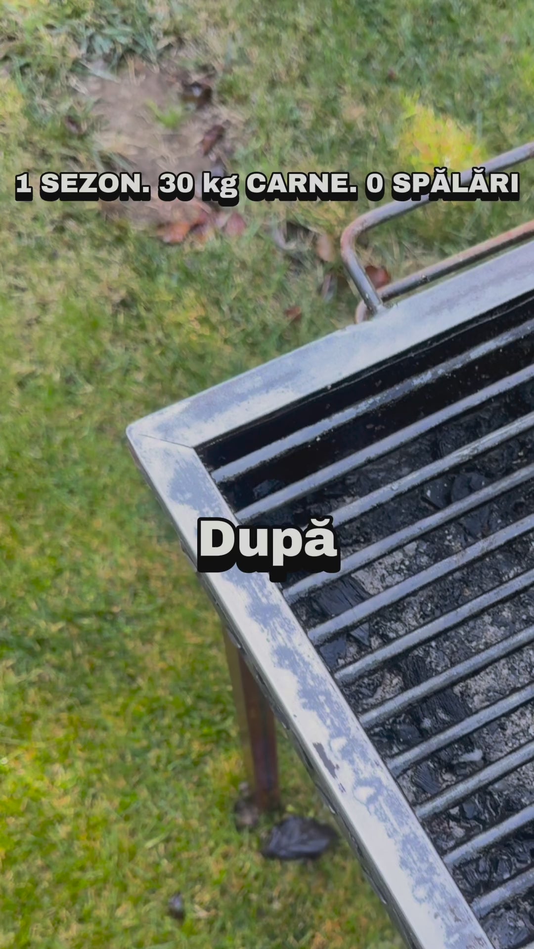 Video demonstrație GRILLUX Heavy Duty pe grătar murdar